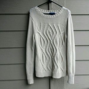 Lands'End Cotton knit sweater size M (10-12)